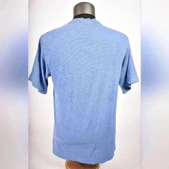 1992 QUEBEC NORDIQUES NHL Blue Single Needle Trench Ultra Tee Shirt Large USA - Picture 3 of 15